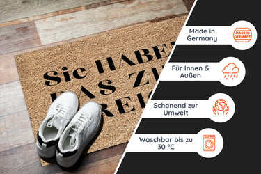 Fußmatte mit Spruch -